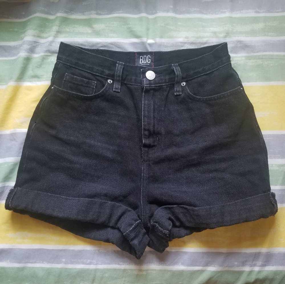 BDG High Waisted Black Shorts